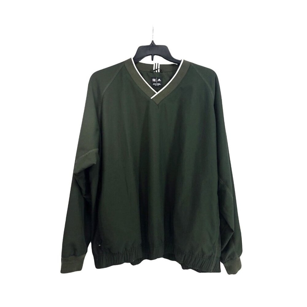 Vintage Adidas Pullover Jacket Men’s XL Climaproof Olive Green